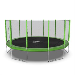 Батут DFC Trampoline Fitness 12ft наружн.сетка, св.зел. (366см) 12FT-TR-LG - фото 200250