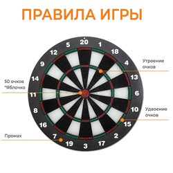 Дартс DFC BASEBOARD, 6 дротиков DARDBE20 - фото 200415