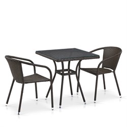 Комплект плетеной мебели T282BNT/Y137C-W53 Brown 2Pcs - фото 200666