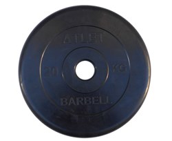 Диск обрезиненный BARBELL ATLET 20 кг / диаметр 51 мм - фото 200779