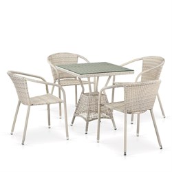 Комплект плетеной мебели T706/Y137C-W85 Latte 4Pcs - фото 200789