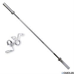 Гриф прямой 86"/2200см д50, замок-пружина, нагрузка 250кг, диам.стержня 25мм OB86-50/25 - фото 201104