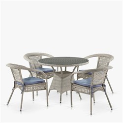 Комплект плетеной мебели Лион-1C T220CT/Y32-W85 Latte (4+1) - фото 201109