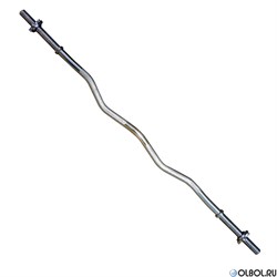 Гриф для штанги EZ-образный фигурный 1200мм 30мм RB47G-30 - фото 201144
