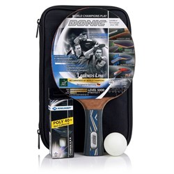 Набор DONIC - Schildkröt LEGENDS 5000 Gift Set (1 ракетка, 3 мяча Champion 3* 40+, чехол) 788458 - фото 201482