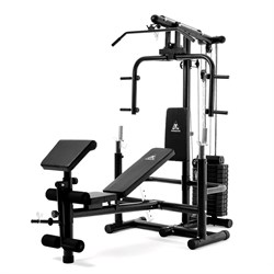 Силовой комплекс со скамьей DFC Homegym (три короба + два груза) - фото 201912