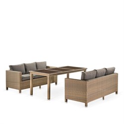 Комплект плетеной мебели T365/S65B-W65 Light Brown - фото 202260