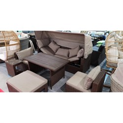Комплект мебели с диваном AFM-320B-T320 Brown - фото 202313