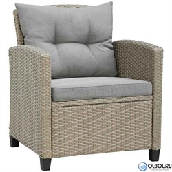 Плетеный комплект мебели с диваном из искусственного ротанга AFM-804B Beige - фото 202692