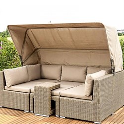 Диван-трансформер из искусственного ротанга AFM-320 Beige - фото 203015
