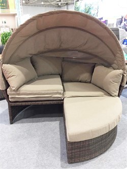 Диван-трансформер из искусственного ротанга AFM-325B Brown - фото 203170