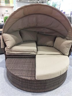 Диван-трансформер из искусственного ротанга AFM-325B Brown - фото 203172