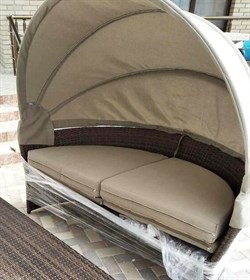 Диван-трансформер из искусственного ротанга AFM-325B Brown - фото 203173