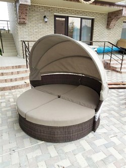 Диван-трансформер из искусственного ротанга AFM-325B Brown - фото 203174