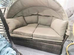 Диван-трансформер из искусственного ротанга AFM-325B Brown - фото 203175