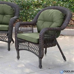Плетеный комплект для отдыха из искусственного ротанга LV-520BG Brown-Green - фото 203332