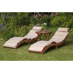 Комплект шезлонги и столик AFM-803A-T133 Beige (2+1) - фото 203844