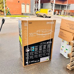 Intex 26330 NEW / Каркасный бассейн / 549х132 / Ultra XTR Frame + песочный фильтр насос 7900 л/ч, лестница, тент, подстилка - фото 204138