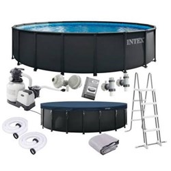 Intex 26330 NEW / Каркасный бассейн / 549х132 / Ultra XTR Frame + песочный фильтр насос 7900 л/ч, лестница, тент, подстилка - фото 204144