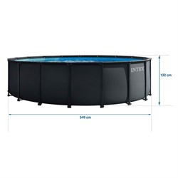 Intex 26330 NEW / Каркасный бассейн / 549х132 / Ultra XTR Frame + песочный фильтр насос 7900 л/ч, лестница, тент, подстилка - фото 204149