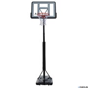 Баскетбольная мобильная стойка DFC STAND44PVC3 110x75cm ПВХ раздвиж.регулировка (STAND 4PVC3)