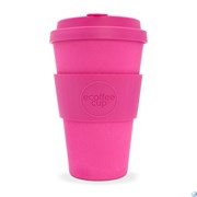 Кофейный эко-стакан 400 мл Розовый