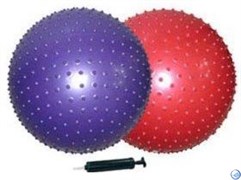 Мяч гимнастический массажный GB02 (65см, с насосом)