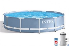 Каркасный бассейн Intex 26712 + фильтр-насос (366х76см)