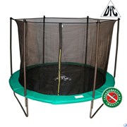 Батут DFC JUMP 12ft складной, сетка, чехол, green (366см) 12FT-TR-EG