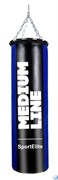 Мешок боксерский SportElite MEDIUM LINE 120см, d-34, 45кг, сине-черный Мешок боксерский SportElite MEDIUM LINE 120см, d-34, 45кг, сине-черный