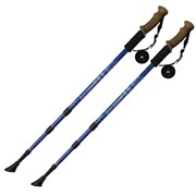 Палки для скандинавской ходьбы (синие) до 1,35м Телескопическая F18437