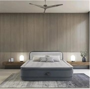 Надувная двуспальная кровать Intex 64448 со спинкой, вст. насос 220v (152Х236Х86)