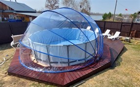 Круглый павильон Pool tent  размер d 360 см / размер бассейна до 2,4 метров