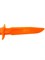 Нож односторонний твердый МАКЕТ оранжевый - фото 153549