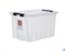 Ящик пластиковый с крышкой "RoxBox" 70 л, прозрачный 400x360x600 см - фото 161179