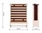 Раскладушка деревянная Основа сна Big ДУБ (200x90х43см)+чехол+ремешок - фото 163255