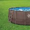 Каркасный бассейн SummerEscapes P20-1252-S +песочный фильт насос, лестница, тент, подстилка, набор для чистки DELUXE, скиммер (366х132см) - фото 167681