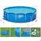 Каркасный бассейн "SummerEscapes" P20-1248-S + песочный фильтр, лестница, тент, подстилка, набор для чистки, скиммер (366х122) - фото 167825
