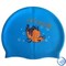 Шапочка для плавания силиконовая с рисунком RH-С30 (голубая) - фото 168340