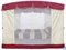 Качели садовые Эдем Люкс  бордовый (со светлым каркасом) с АМС (труба 76мм) (277х170х188) - фото 170172