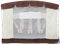 Качели садовые Эдем Люкс шоколад (с коричневым каркасом) с АМС (труба 76мм) (247х140х172) - фото 170190