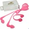 Комплект для плавания беруши и зажим для носа (розовые)  C33555-2 - фото 170412
