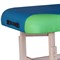 Массажный стационарный стол DFC NIRVANA, SUPERIOR2, дерев. ножки, 2 секции, цвет бирюз.с зелен. TS200 - фото 173152