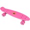 Скейтборд пластиковый 56x15cm со свет. колесами (розовый) (SK505) E33097 - фото 179951