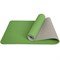 Коврик для йоги ТПЕ 183х61х0,6 см (зелено/серый) E33580 - фото 181559