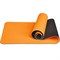 Коврик для йоги ТПЕ 183х61х0,6 см (оранжево/черный) E33581 - фото 181561