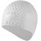 Шапочка для плавания силиконовая Bubble Cap (белый) B31519-10 - фото 181791