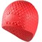 Шапочка для плавания силиконовая Bubble Cap (красная) B31519-3 - фото 181793