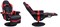 Кресло игровое Cactus CS-CHR-GS200BLR цвет: черно-красный, обивка: эко.кожа, блин металл подст.для ног - фото 182283