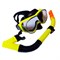 E39247-3 Набор для плавания взрослый маска+трубка (ПВХ) (желтый) - фото 182874